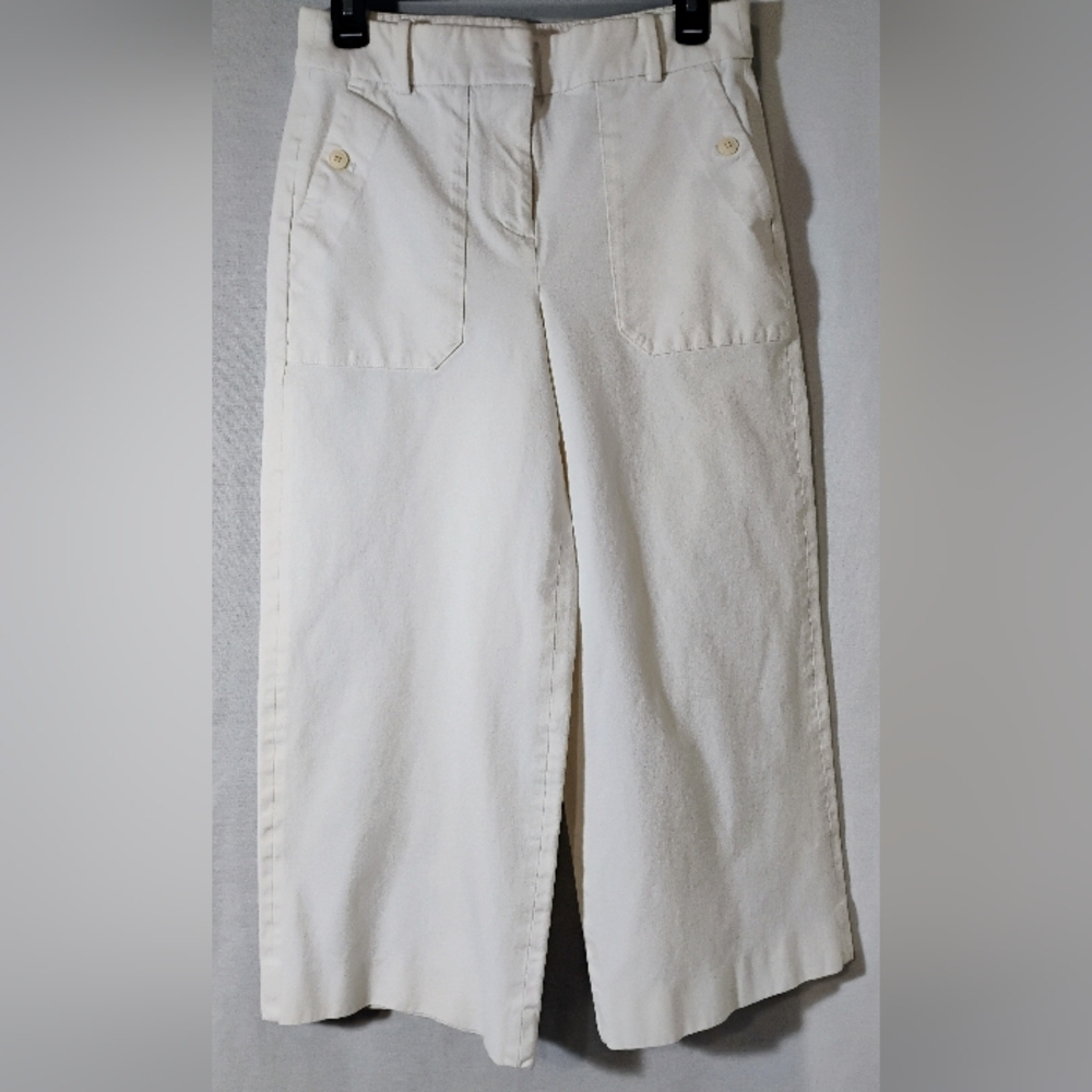 J. Crew Wide Leg Cropped Pants